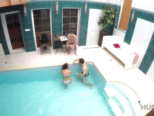 Hunt4k. Young Cuckold Let Stranger Nail Slutty Girlfriend By Pool