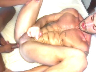 Threesome guys hot orgy