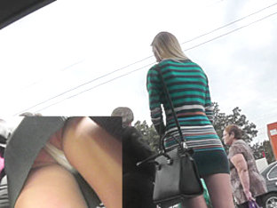 Delicious nude upskirt pics by crazy public voyeur