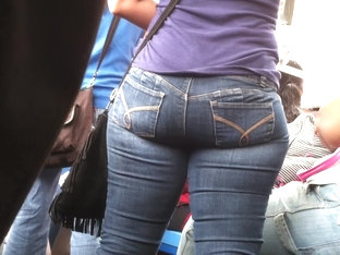 Candid Latina Booty On Nyc Bus 1
