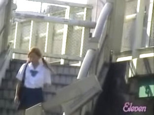 Brisk Pig-tailed Oriental Schoolgirl Makes Loud Sounds When She Meets Sharking Lad