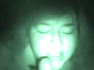Big Tit Latina gives Head in Nightvision