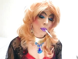 Sissy niclo sexy makeup smoking 3