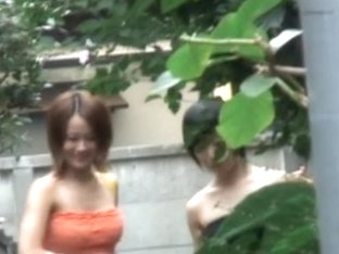 Two Slutty Asian Girls Boob Sharked While Walking Home