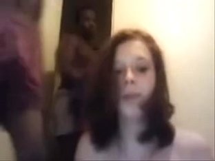 White Girl And 4 Black Guys On Cam