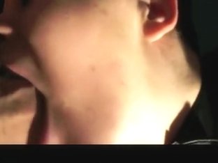 Sexy babe in stockings making him horny