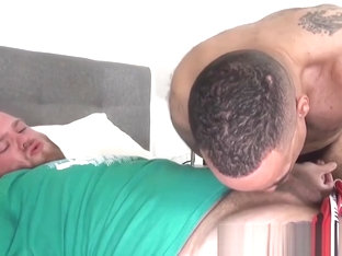 Cubs Jef Heart stuffs and James Hardcore bang until they cum