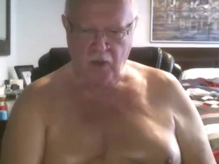grandpa cum on webcam