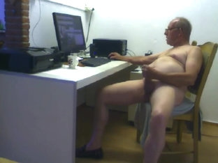 grandpa cum on webcam