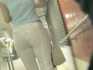 Awesome Round Ass In Tight Jeans Filmed In Public