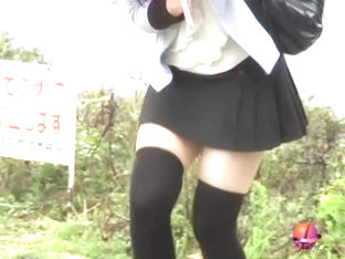 Sexy Japanese Gal In A Nasty Public Sharking Video