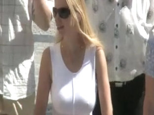 Huge Candid Busty Blonde Milf Hard Nipples