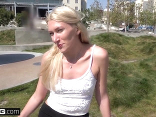 Russian Blondie In Her First Casting Scene