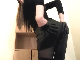 Incredible Amateur Shemale clip with Masturbation, Latex scenes