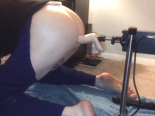 Slave in chastity machine fucked on poppers