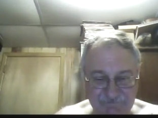 Grandpa show on webcam 3