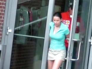 Impressive Upskirt Voyeur's Video Of A Thrilling Chick