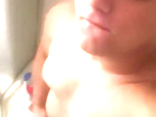 Teen cumming in the shower
