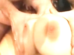 Sexy Big Tits MILF Takes Two Cocks