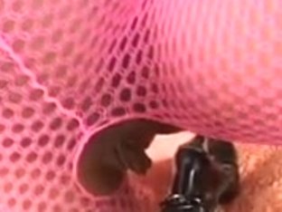 Nyomi Banxxx Wearing A Pink Fishnet Catsuit Facesits And Smothers A Male Sub