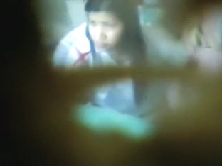 Voyeur Tapes An Asian Girl Having Sex With Her BF In Public