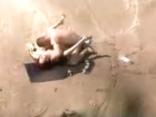 Voyeur Spying Web Camera Caught Redhead Woman Fucking On Beach