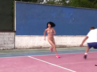 Amazing pornstar Lady D in incredible threesome, outdoor sex clip