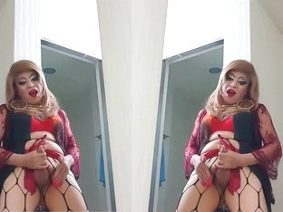 sissy girl niclo sexy heavy makeup after masturbation