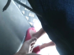 Hiddengirl Footsie In Bus