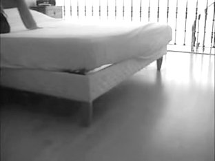 Amateur On The Huge Bed Raunchy Spy Cam Masturbation