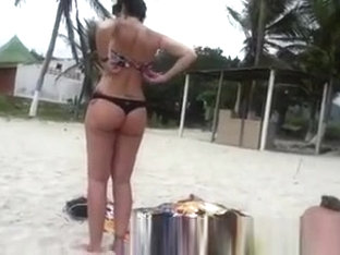 Beautiful Ass On The Beach