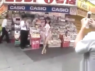 Walking Semi-nude In Tokyo Streets