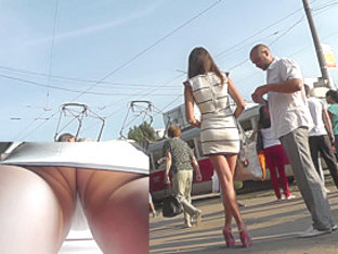 Boyfriend Follows His Girl In Accidental Upskirt Pics