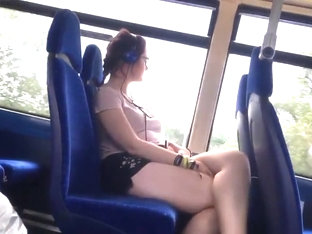 college girl Legs Bus