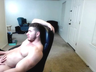 Wonderful Muscular Guy Jerking Off With Gf