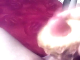 Hands free cum using pineapple