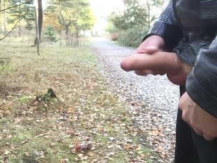 when some boys are alone in the forest they take a piss or jerking off