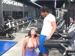 Working Out Makes Horny So She Fucks A Man Next To Her With Nataly Ordonez