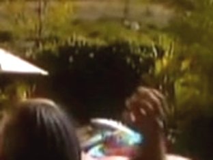 Interracial Poolside Sex