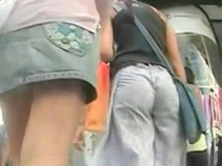 Nice Asses Are Caught On A Voyeurs Cam As Always