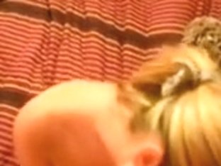 POV dilettante bj & boobjob with cumshot up her neck