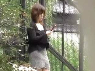 Amateur Japanese Bitch Gets Her Skirt Ripped In Public By Some Lad