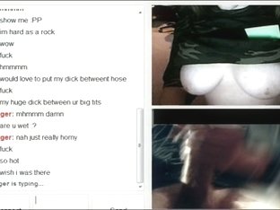 Real Army Chick shows boobs on Omegle