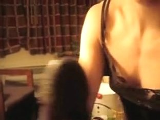 My veiny black rod in her mouth