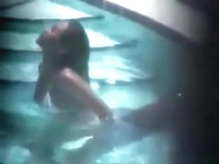 Voyeur Tapes A Latin Couple Having Sex In The Pool