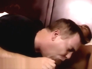 Mature white perv tastes big black cock and hot white juice