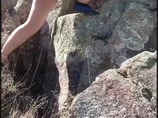 River Hike & Outdoor Fuck On Rock