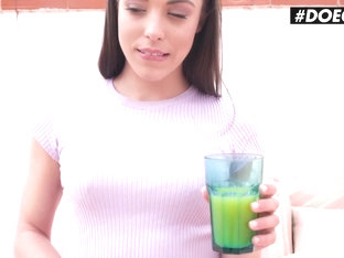 DOEGIRLS - Hot Petite Teen Anastasia Brokelyn Morning Anal Masturbation In Quarantine