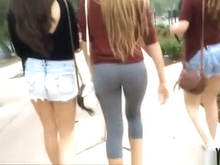 Teens In Jeans Shorts And Leggings