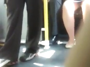 upskirt in the bus